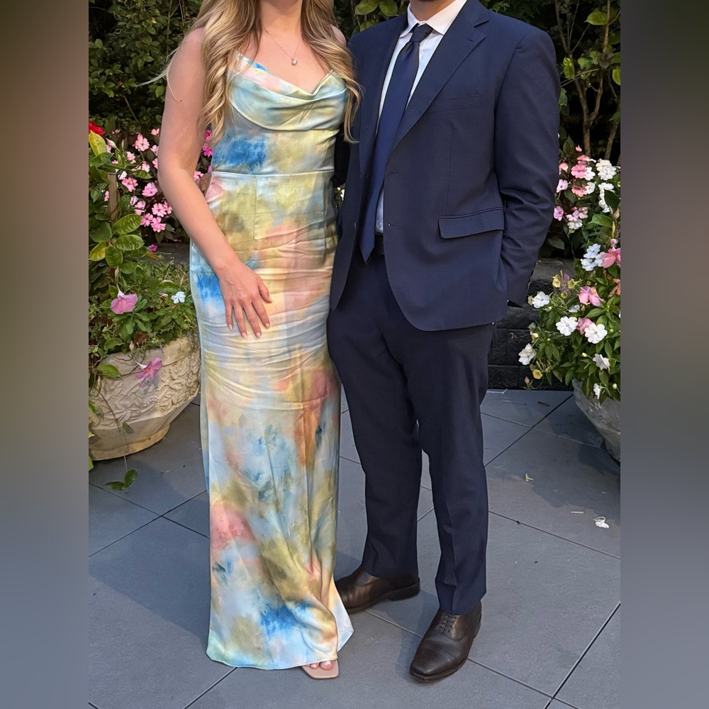 AZAZIE AIMEE WATERCOLOR MAXI GOWN - Picture 3 of 3